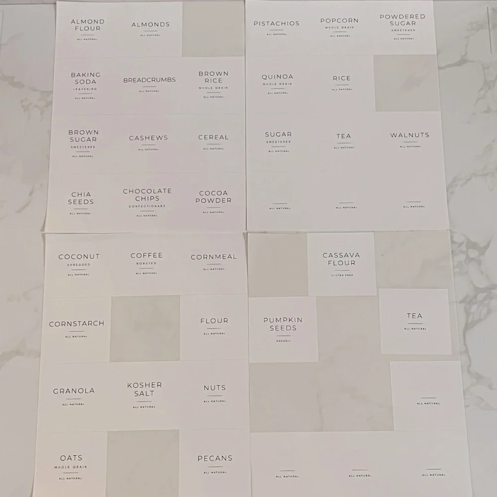 39 Pantry Labels